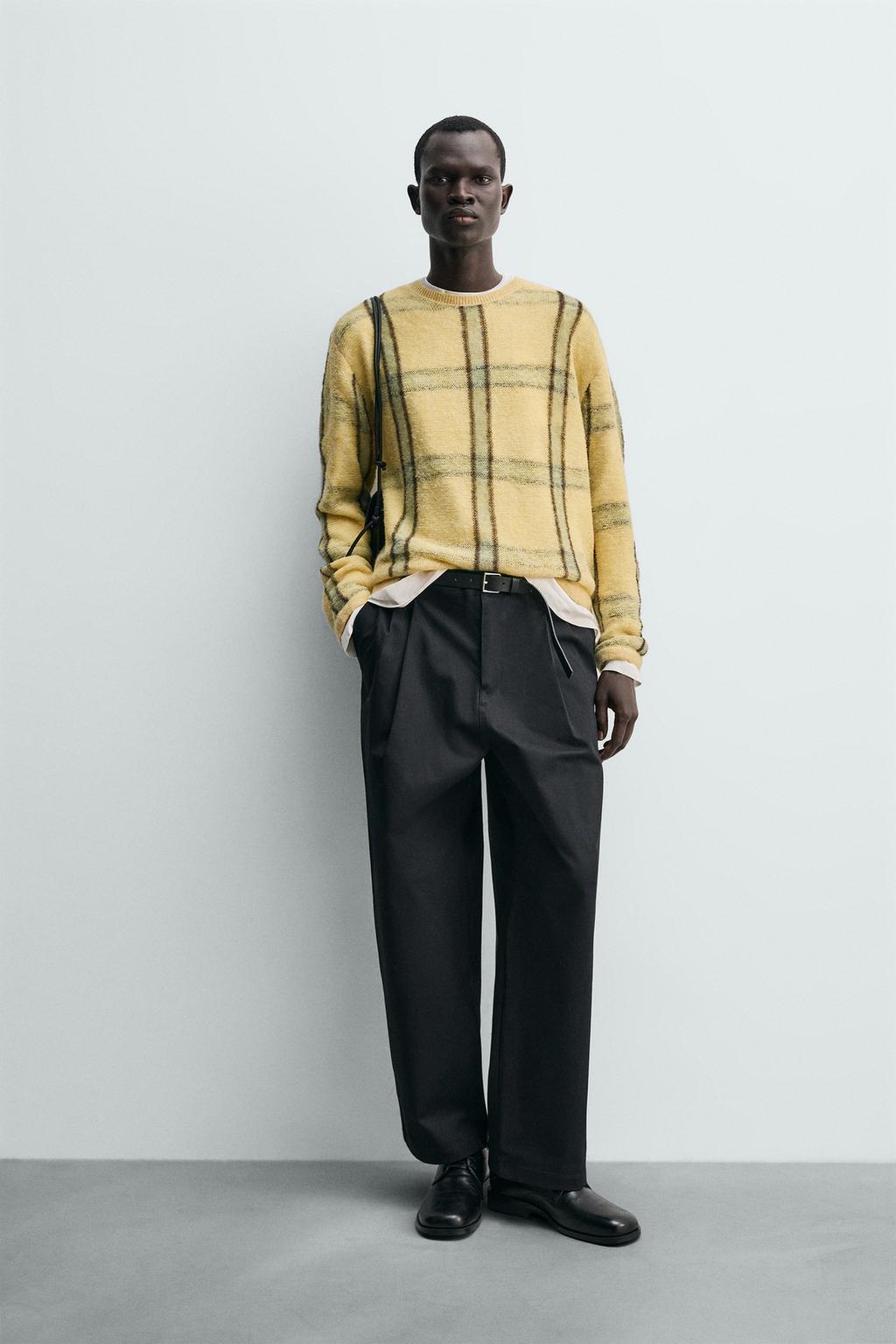 ЖАККАРДОВЫЙ СВИТЕР СВОБОДНОГО КРОЯ В ПОЛОСКУ