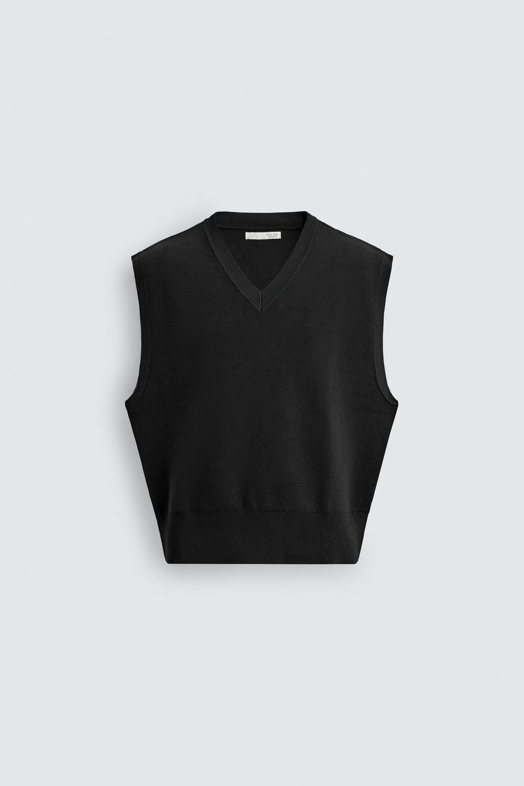 ЖИЛЕТ ИЗ РЕЛЬЕФНОГО ТРИКОТАЖА