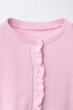 Кардиган с воланами- Заказать в России