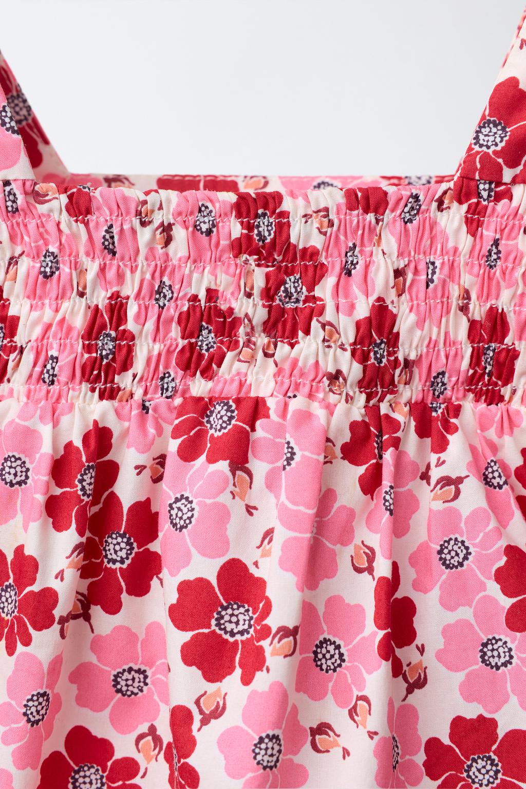 ТОП ИЗ ПОПЛИНА С ЦВЕТОЧНЫМ ПРИНТОМ