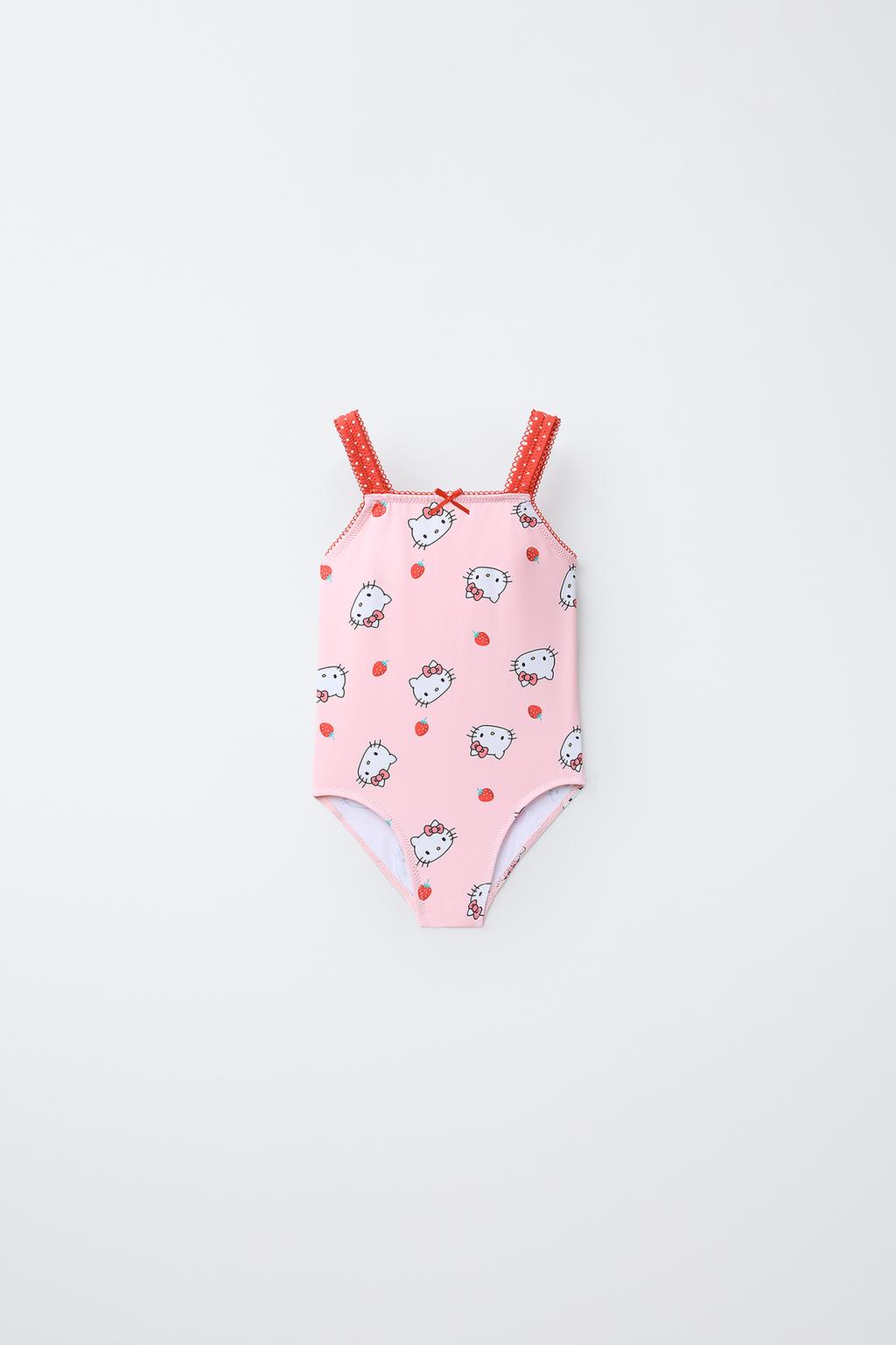 2-6 ЛЕТ/КУПАЛЬНИК С ПРИНТОМ HELLO KITTY © SANRIO