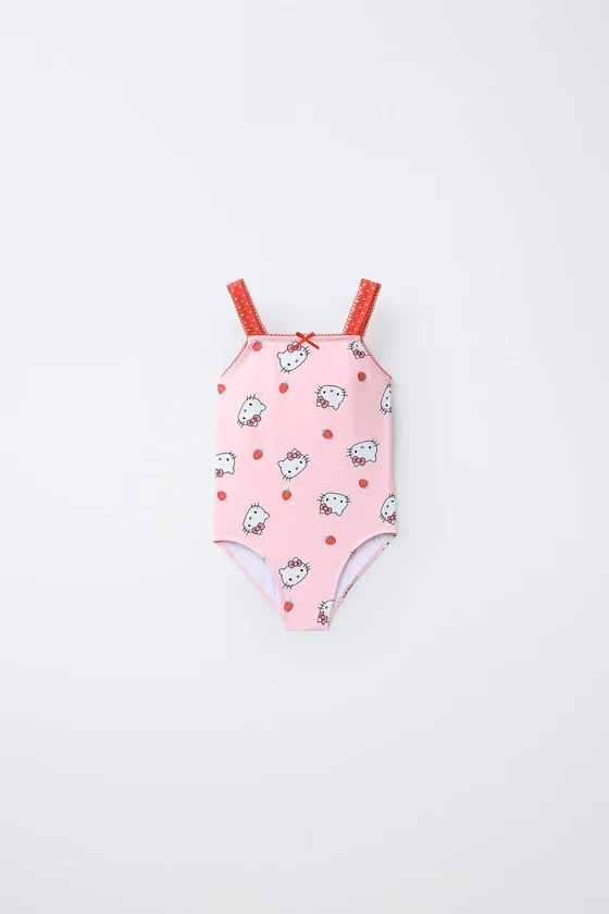 2-6 ЛЕТ/КУПАЛЬНИК С ПРИНТОМ HELLO KITTY © SANRIO