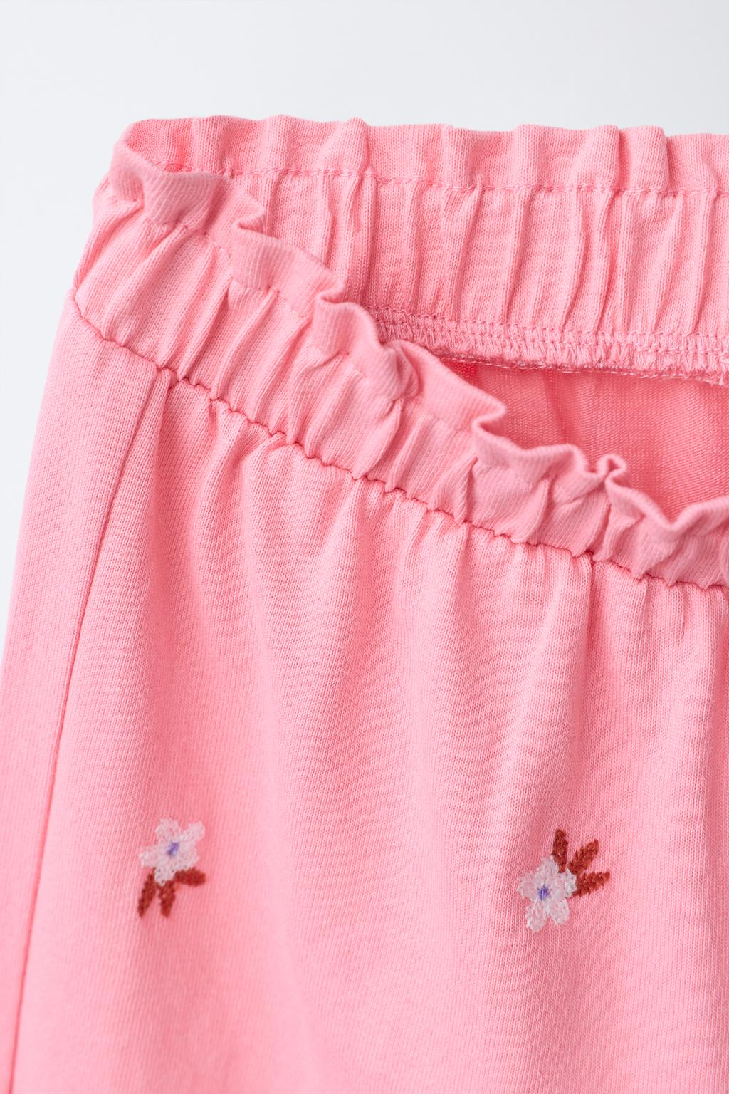 БРЮКИ-КЮЛОТЫ С ВЫШИВКОЙ ЦВЕТОВ