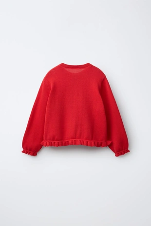 Кардиган с воланами- Заказать в России