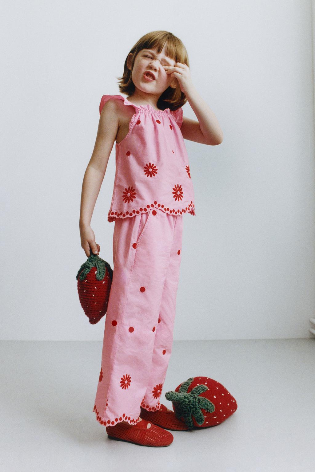 БРЮКИ-КЮЛОТЫ С ВЫШИВКОЙ