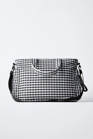 Сумка для мам с принтом «клетка»- Заказать в России