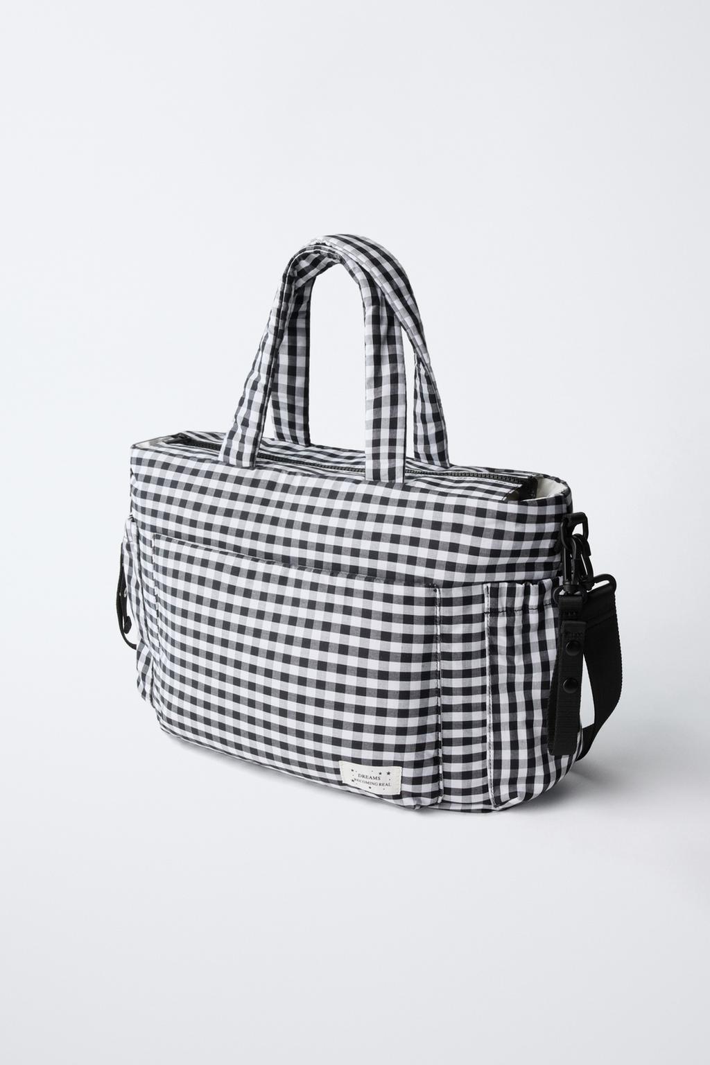 СУМКА ДЛЯ МАМ С ПРИНТОМ «КЛЕТКА»