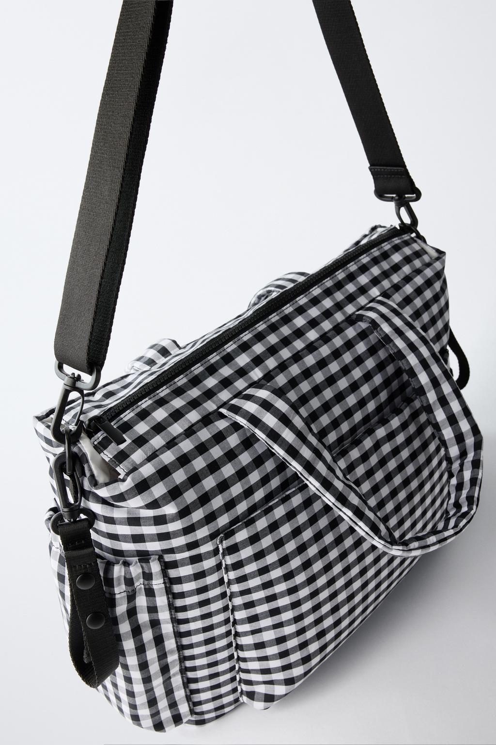 СУМКА ДЛЯ МАМ С ПРИНТОМ «КЛЕТКА»