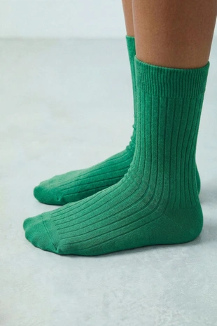 Длинные носки в рубчик- Заказать в России