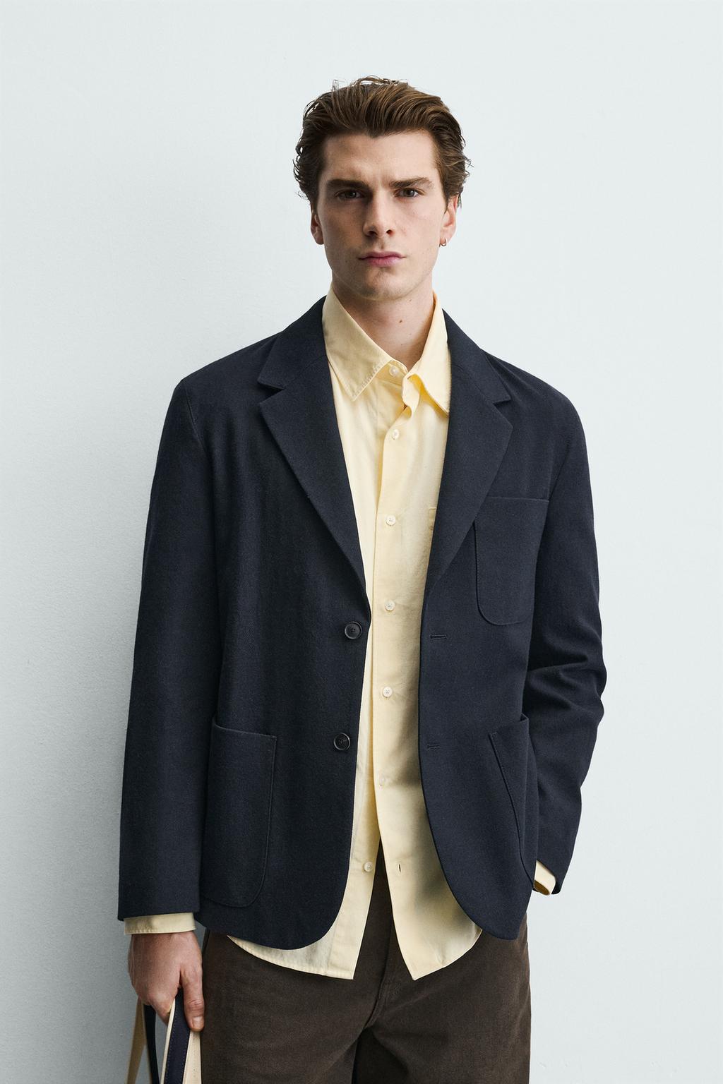 Пиджак из шерстяной смеси с карманами