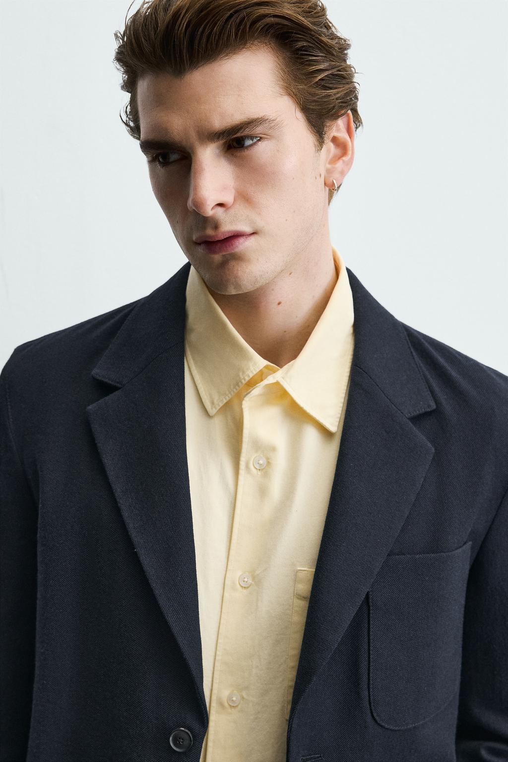 Пиджак из шерстяной смеси с карманами