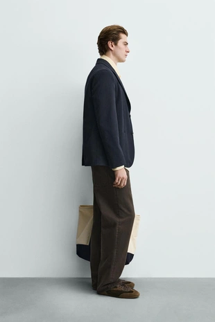 Пиджак из шерстяной смеси с карманами- Заказать в России