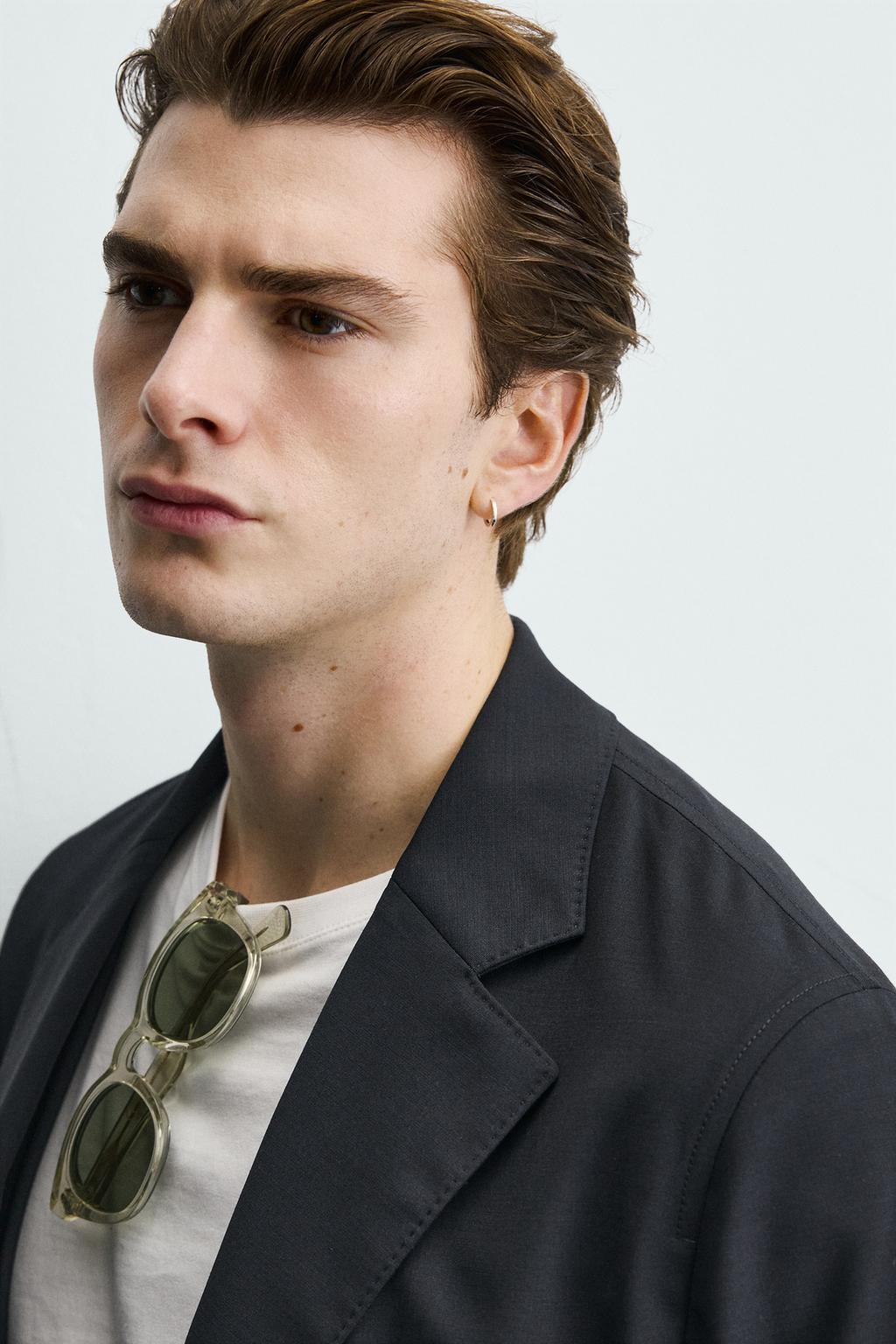 Пиджак свободного кроя из шерстяной смеси