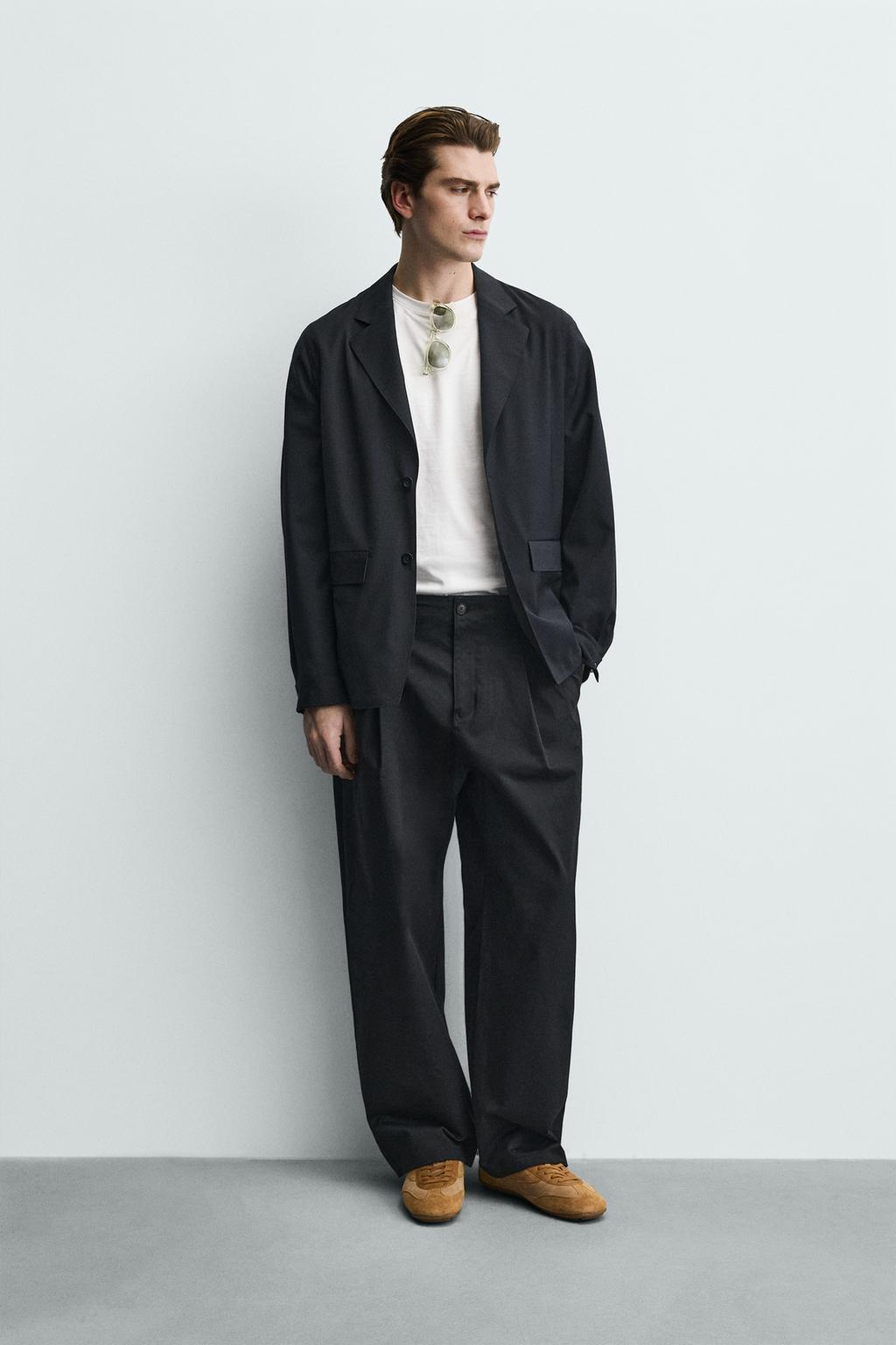 Пиджак свободного кроя из шерстяной смеси