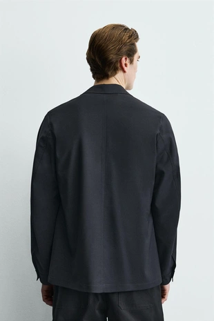 Пиджак свободного кроя из шерстяной смеси- Заказать в России