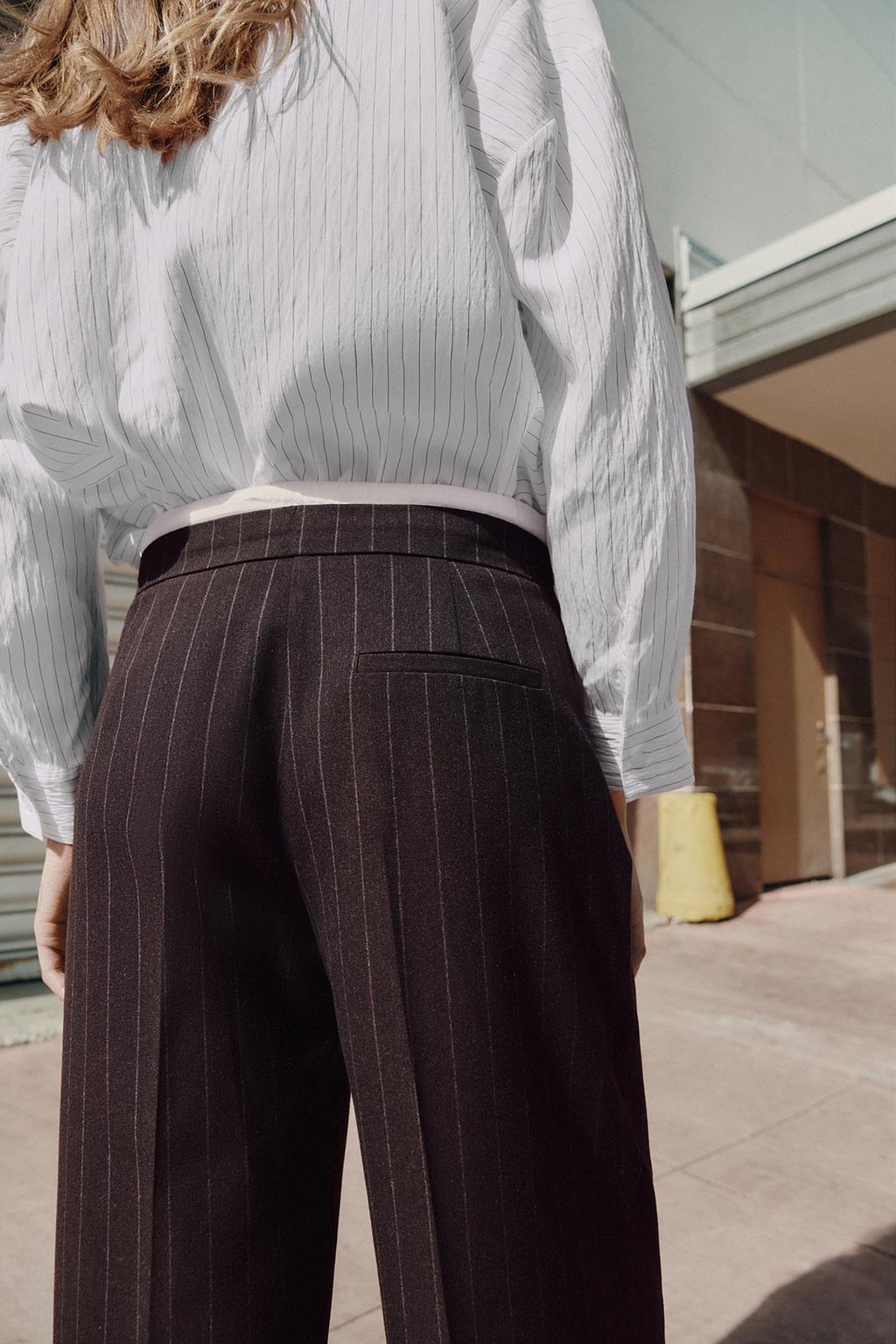 ШИРОКИЕ БРЮКИ С ДВОЙНЫМ ПОЯСОМ