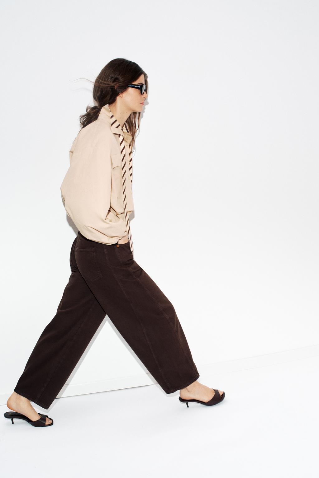 ДЖИНСЫ Z1975 BARREL СО СРЕДНЕЙ ПОСАДКОЙ И ДЛИНОЙ ДО ЩИКОЛОТКИ