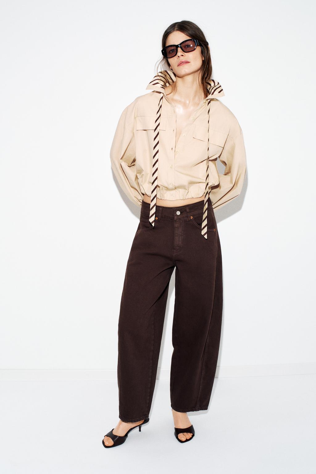 Zara Джинсы z1975 со средней посадкой и длиной до щиколотки - Цвет Zara Джинсы z1975 со средней посадкой и длиной до щиколотки - Цвет