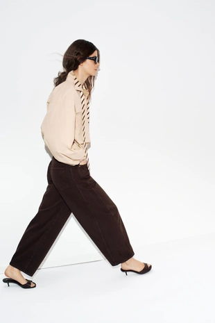 Джинсы Z1975 BARREL со средней посадкой и длиной до щиколотки- Заказать в России