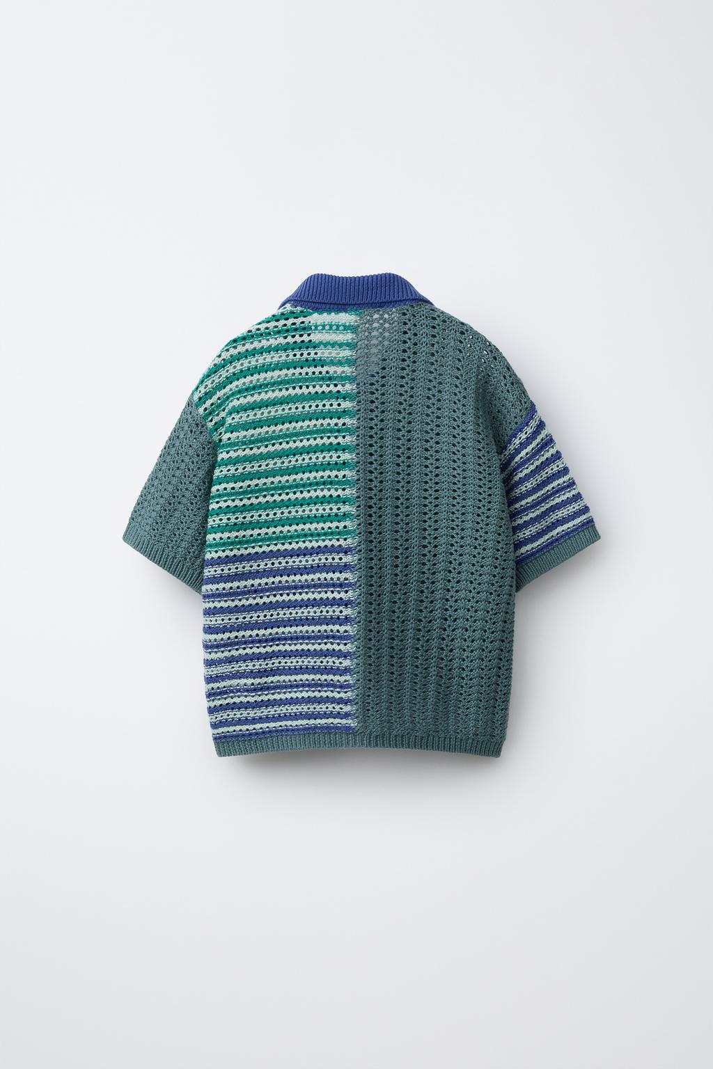 РУБАШКА ИЗ КРУЖЕВА КРОШЕ СО ЗВЕЗДАМИ