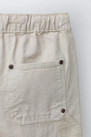 Шорты карпентер с вышитым логотипом- Заказать в России