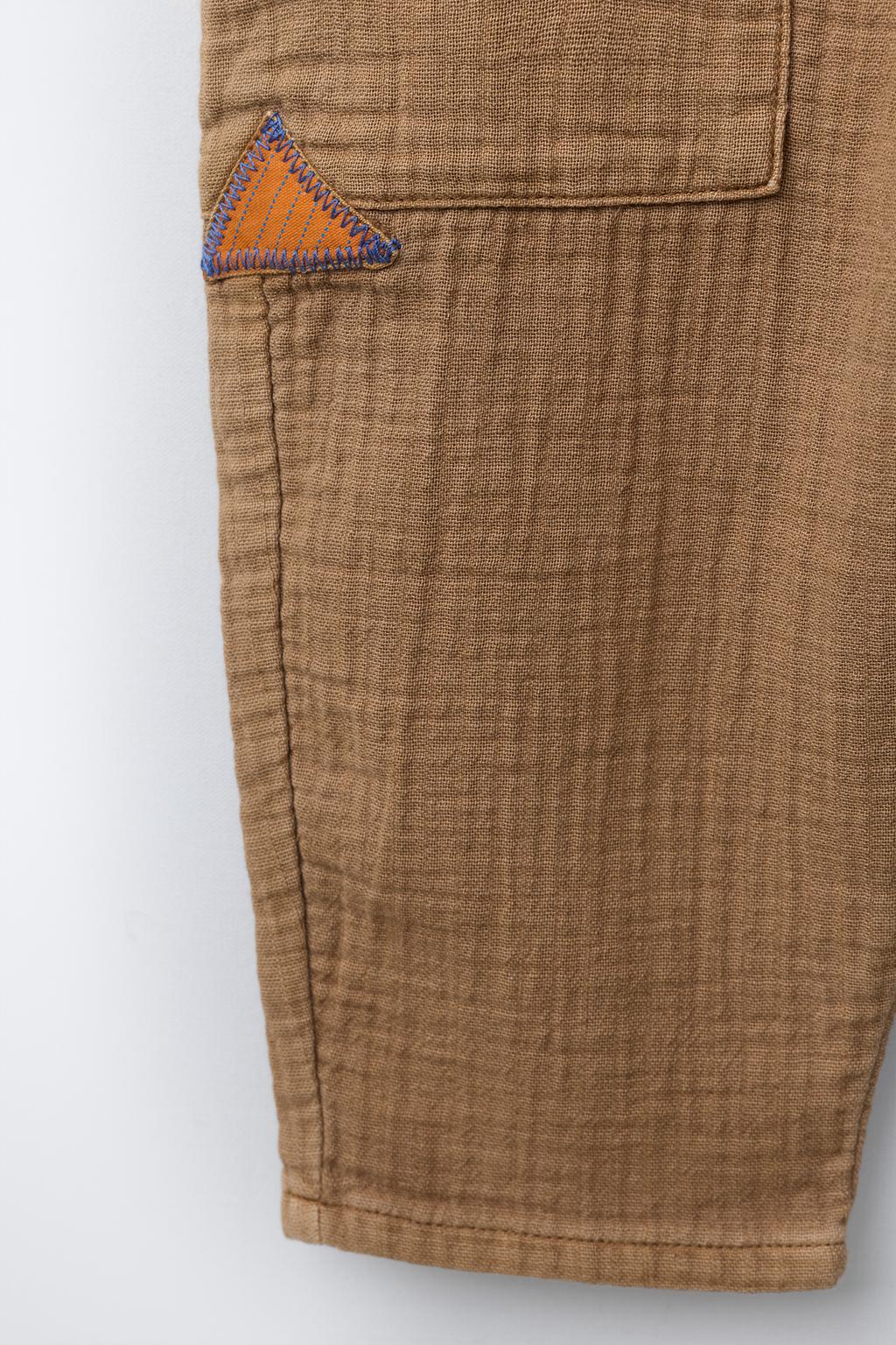 ДЛИННЫЙ КОМБИНЕЗОН В ДЕРЕВЕНСКОМ СТИЛЕ С НАШИВКАМИ