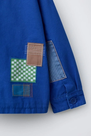 Куртка-рубашка с нашивками- Заказать в России