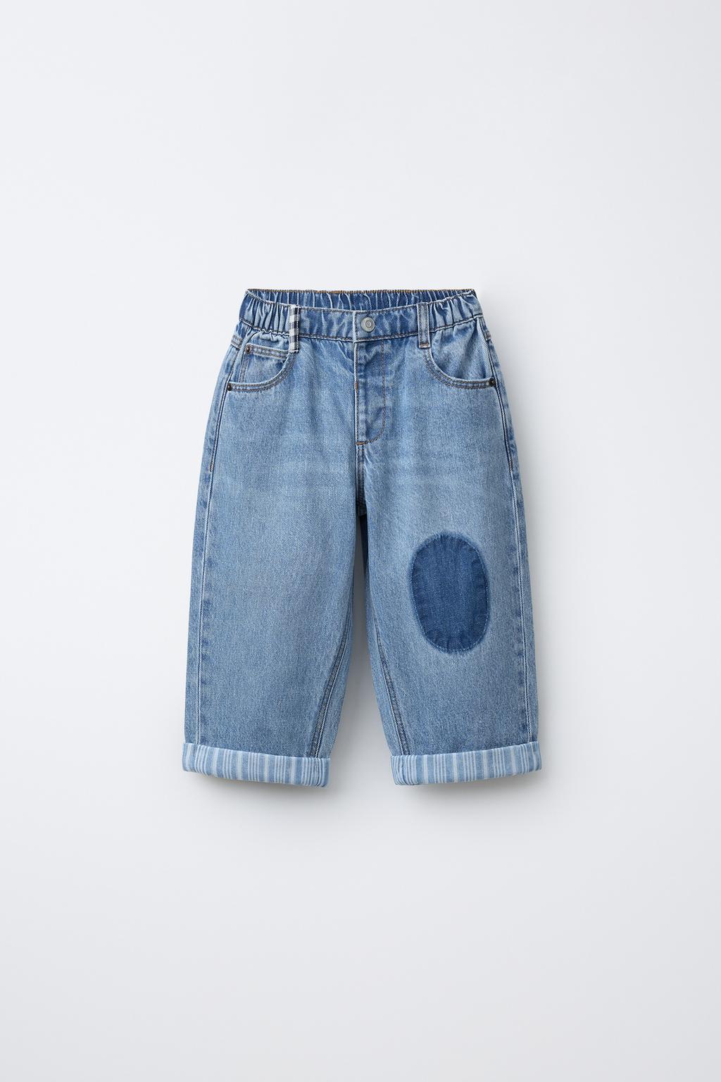 ДЖИНСЫ BAGGY С НАКОЛЕННИКАМИ