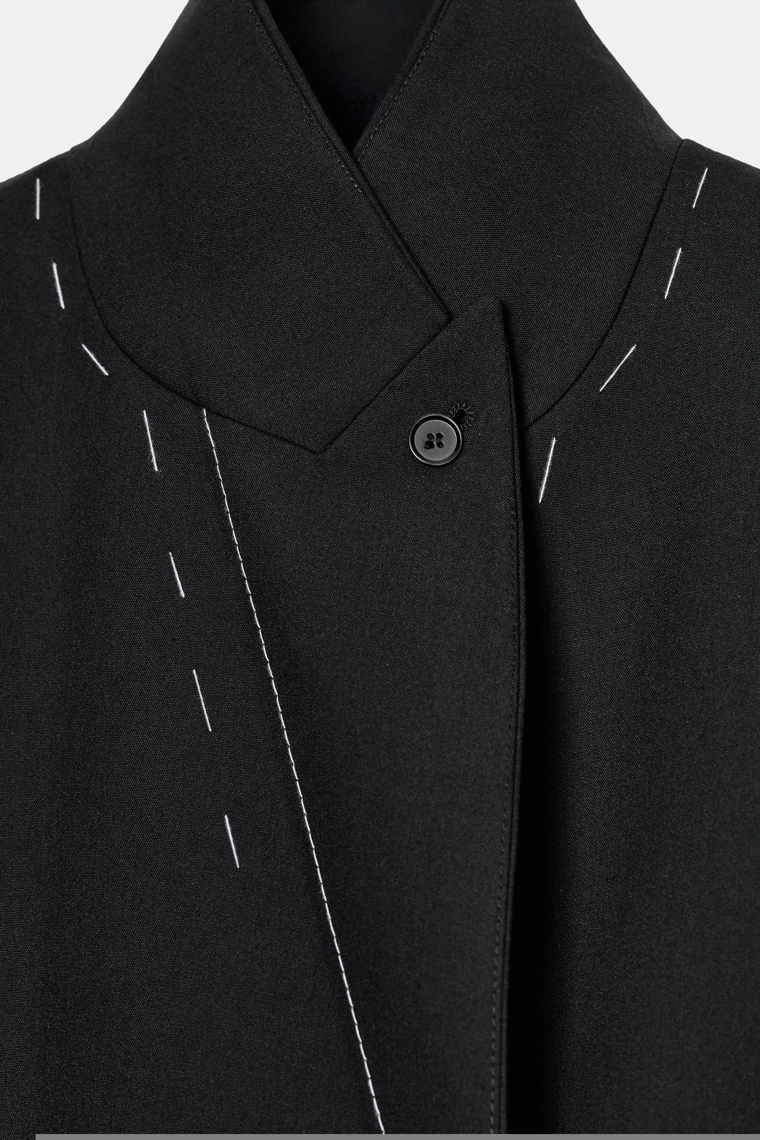 Оверсайз блейзер с стежкой