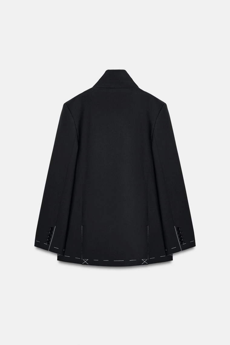 Оверсайз блейзер с стежкой