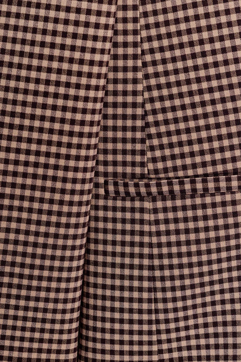 ДВУБОРТНЫЙ БЛЕЙЗЕР ОВЕРСАЙЗ В КЛЕТКУ ВИШИ