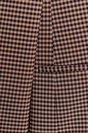 Двубортный блейзер оверсайз в клетку виши- Заказать в России