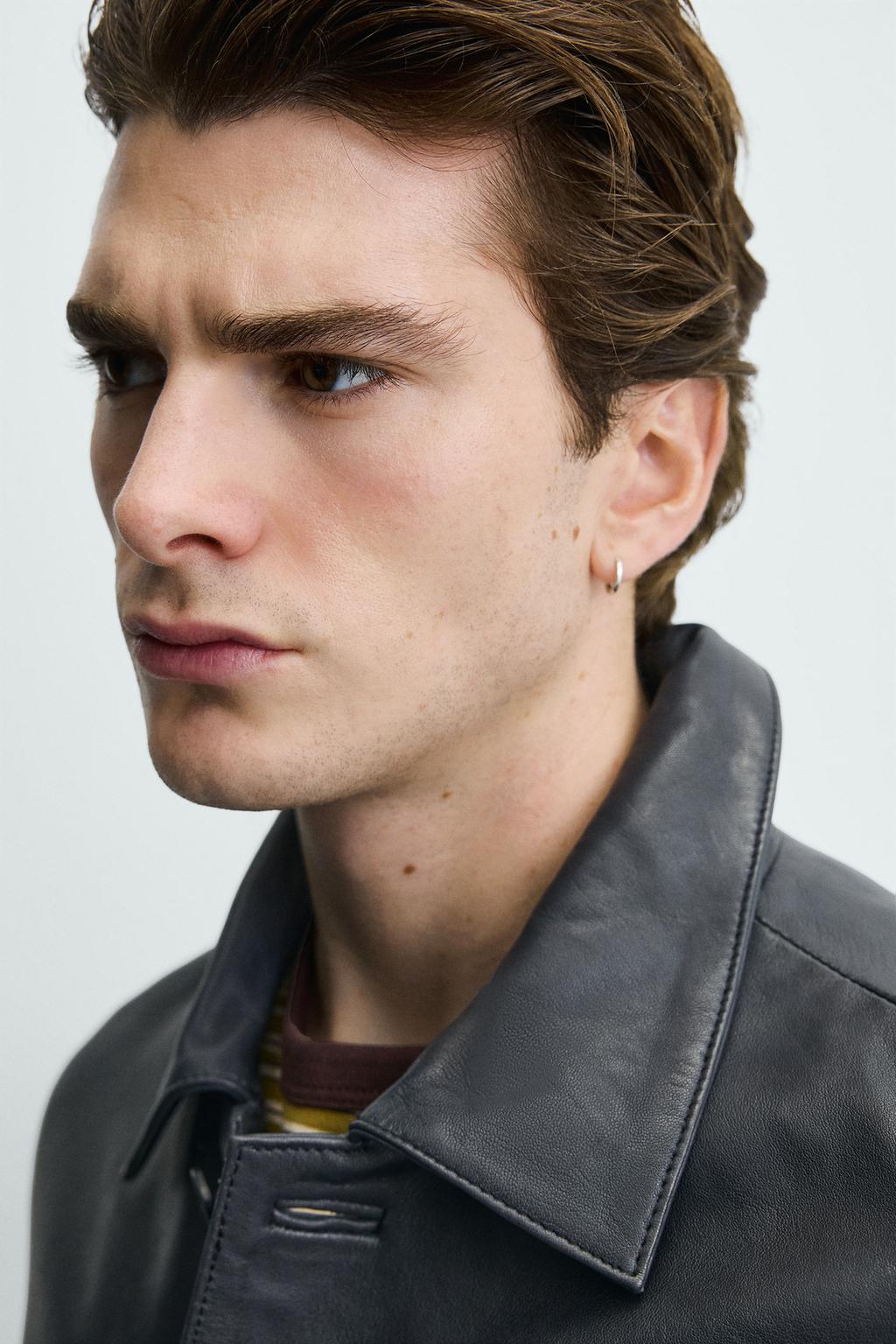 КУРТКА СВОБОДНОГО КРОЯ ИЗ КОЖИ