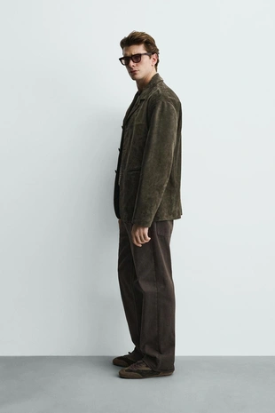 Блейзер из замши- Заказать в России