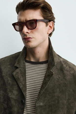 Блейзер из замши- Заказать в России