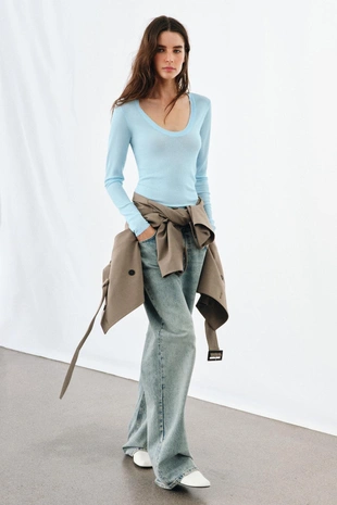 Топ из тонкого трикотажа