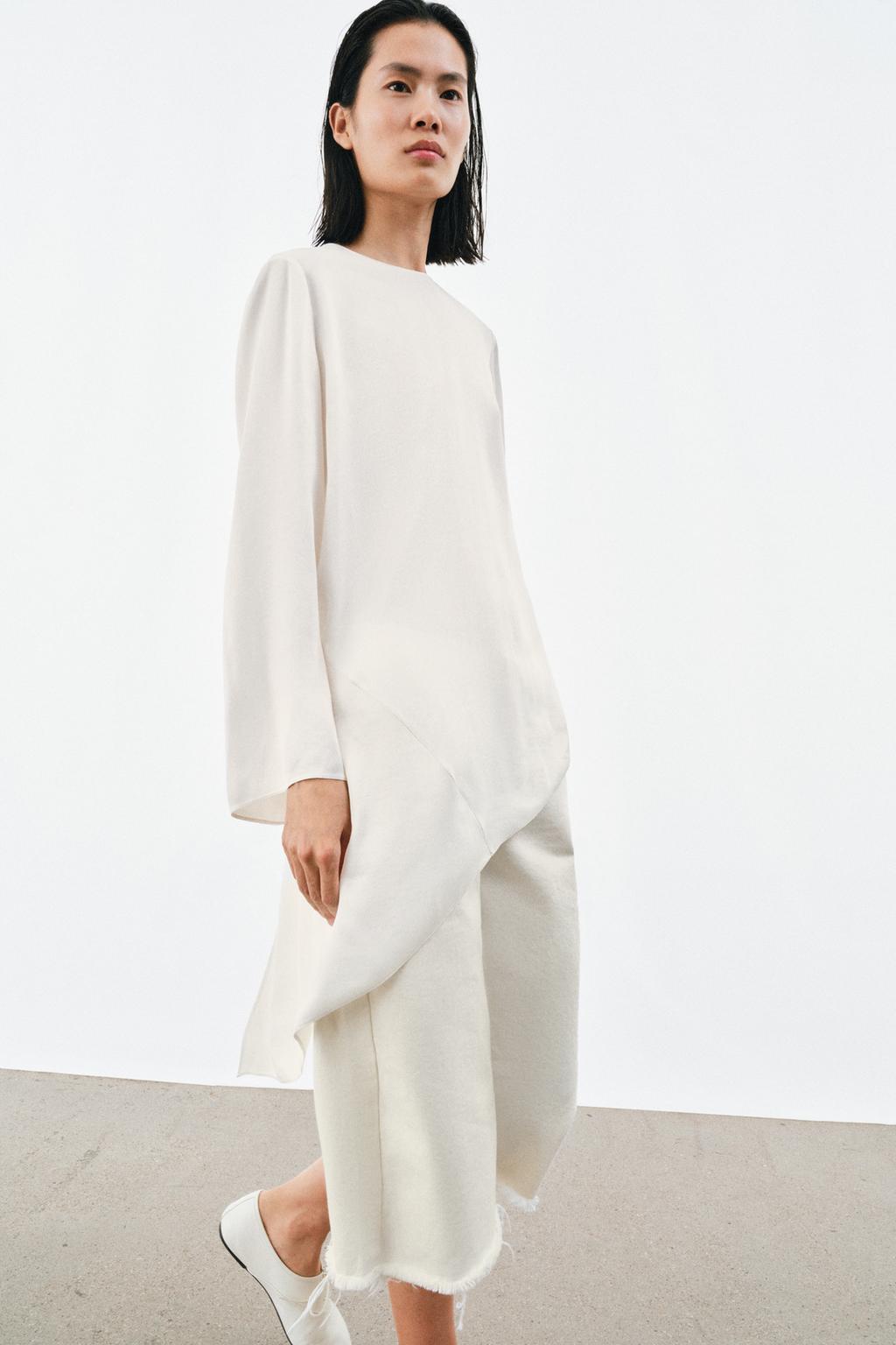 АСИММЕТРИЧНЫЙ АТЛАСНЫЙ ТОП ZW COLLECTION