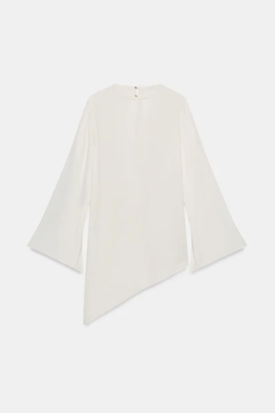 АСИММЕТРИЧНЫЙ АТЛАСНЫЙ ТОП коллекция Zara «ZW»