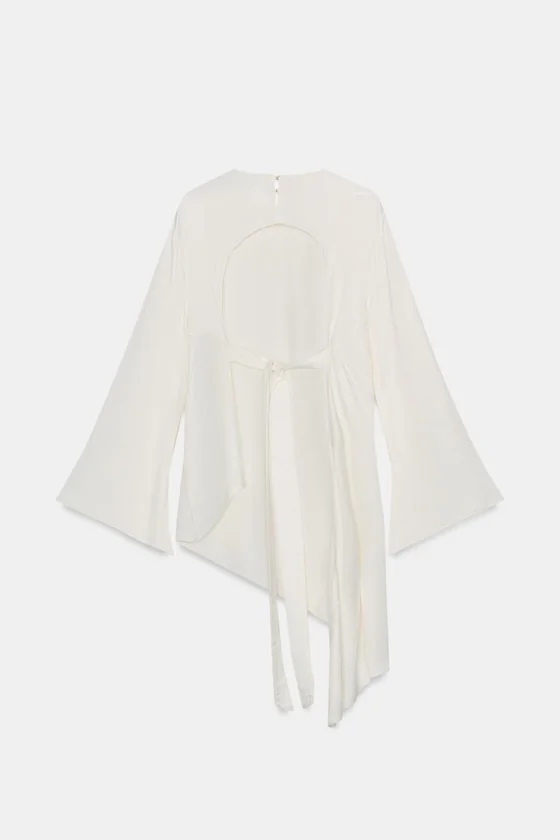 АСИММЕТРИЧНЫЙ АТЛАСНЫЙ ТОП коллекция Zara «ZW»