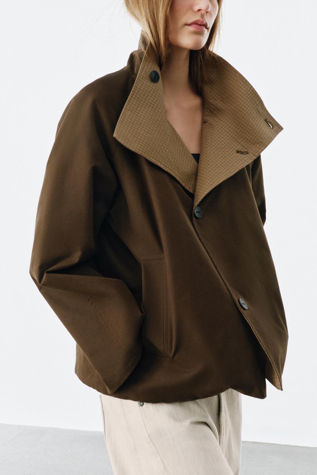 ДВУСТОРОННЯЯ КУРТКА В КЛЕТКУ — ZW COLLECTION