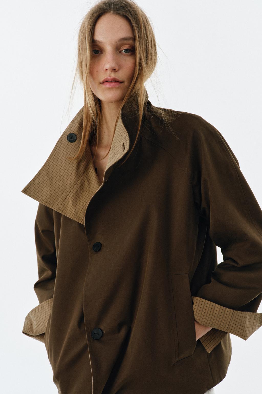 ДВУСТОРОННЯЯ КУРТКА В КЛЕТКУ — ZW COLLECTION