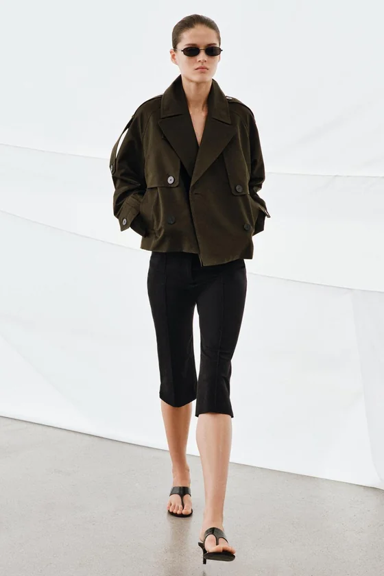 УКОРОЧЕННЫЙ ТРЕНЧ WATER-REPELLENT — коллекция Zara «ZW»