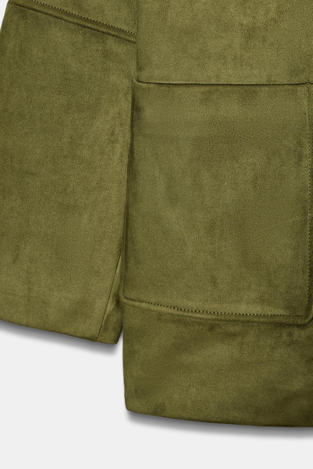 ПАЛЬТО ИЗ ИСКУССТВЕННОЙ ЗАМШИ