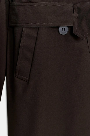 Длинный непромокаемый и ветрозащитный тренч с поясом- Заказать в России