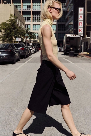 Длинные бермуды с ремнем- Заказать в России