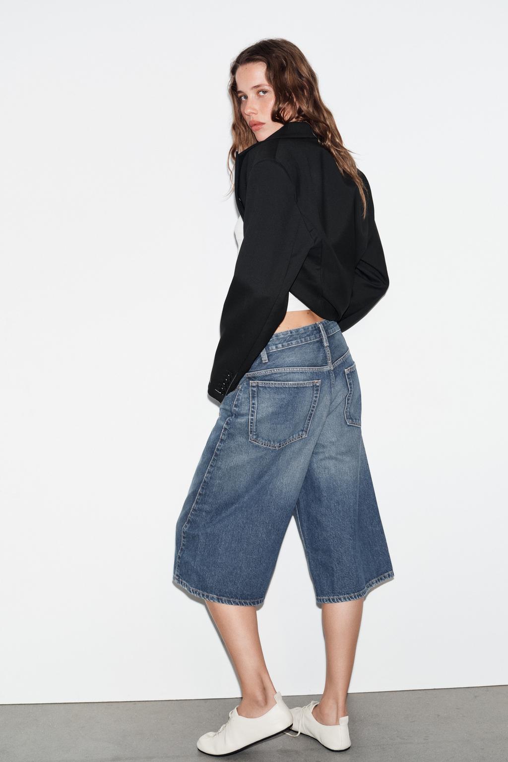 ДЖИНСОВЫЕ ШОРТЫ TRF СО СРЕДНЕЙ ПОСАДКОЙ