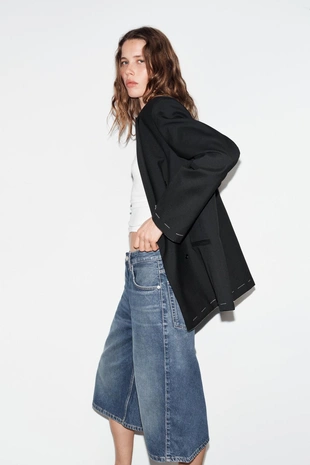 Джинсовые шорты TRF со средней посадкой- Заказать в России