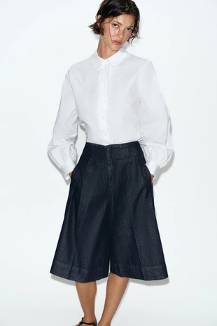 Длинные шорты с защипами- Заказать в России