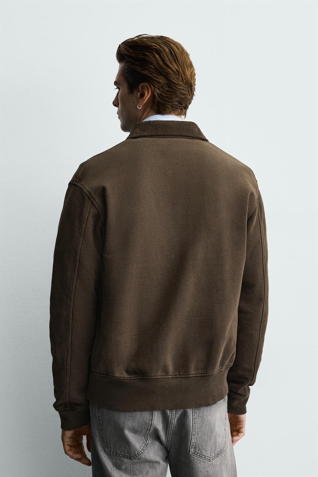 КУРТКА ИЗ ВЕЛЬВЕТА С КОНТРАСТНЫМИ ДЕТАЛЯМИ И ЗАСТЕЖКАМИ-ТОГГЛАМИ