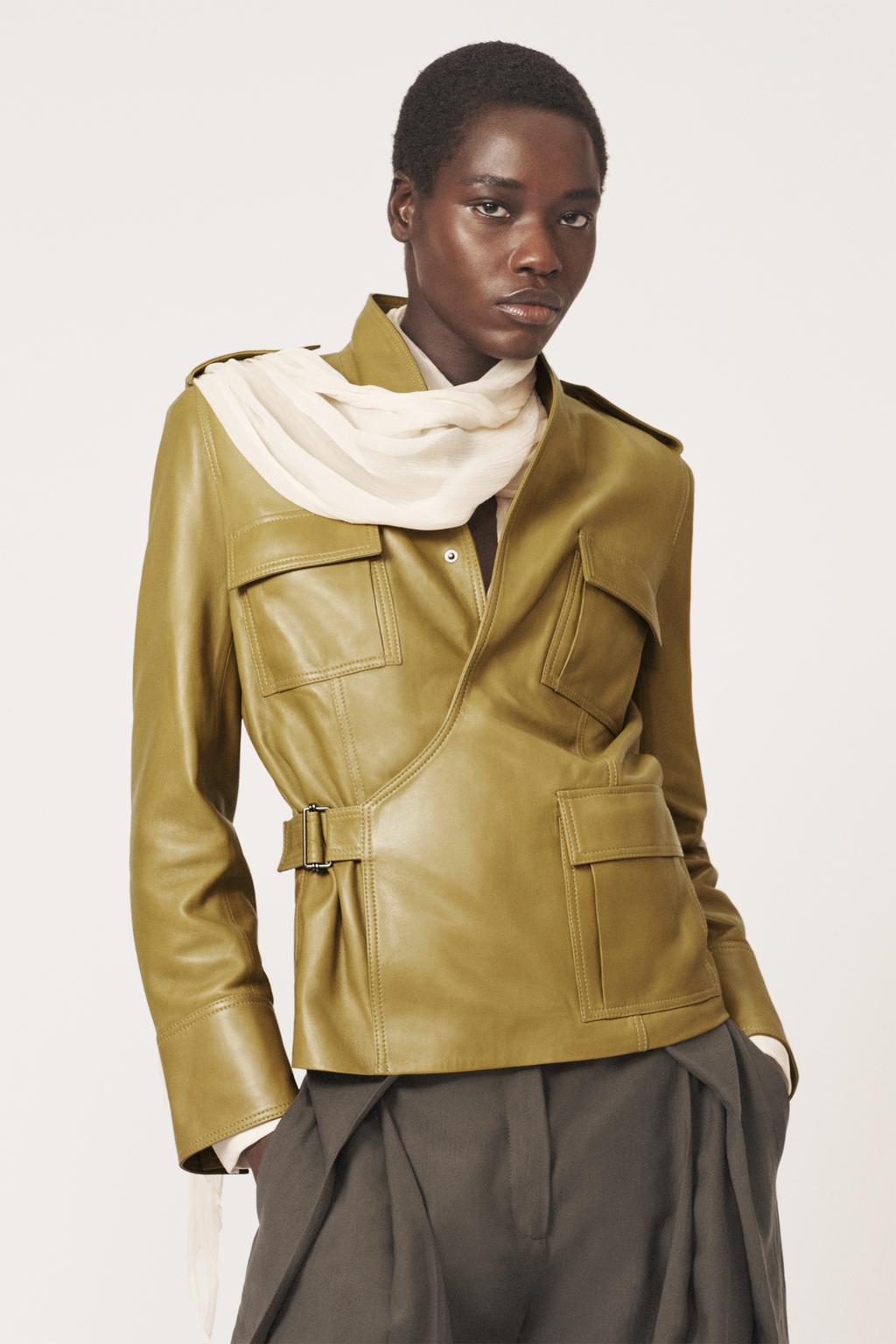 Куртка из 100% кожи - предмет zara woman